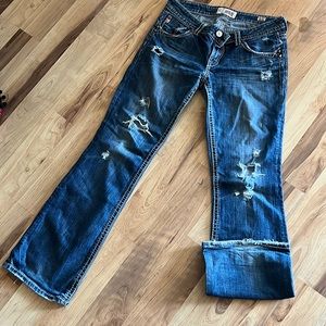 Woman’s MEK Denim. “New Havana” boot cut. 30/32. Dark wash.
